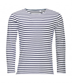 SOL'S Marine Long Sleeve Striped T-Shirt