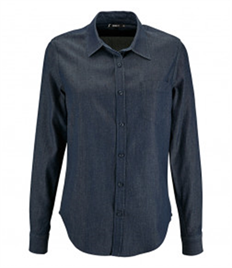 SOL'S Ladies Barry Long Sleeve Denim Shirt