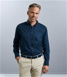 Russell Collection Long Sleeve Classic Twill Shirt