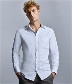 Russell Collection Long Sleeve Tailored Coolmax® Shirt