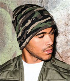 Beechfield Camo Cuffed Beanie