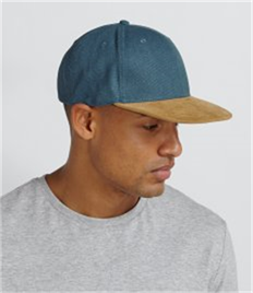 Beechfield Suede Peak Snapback Cap