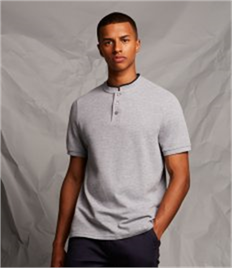 Front Row Stand Collar Stretch Polo Shirt