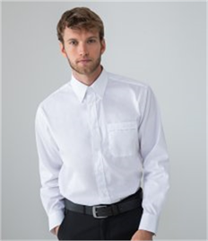 Henbury Long Sleeve Pinpoint Oxford Shirt