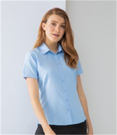 Henbury Ladies Short Sleeve Wicking Shirt