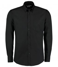 Kustom Kit Premium Long Sleeve Slim Fit Oxford Shirt