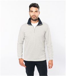 Kariban Trucker Zip Neck Sweatshirt