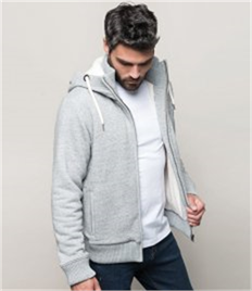 Kariban Vintage Sherpa Lined Hooded Sweatshirt