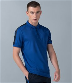 Finden and Hales Unisex Contrast Panel Piqué Polo Shirt
