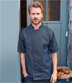 Premier Short Sleeve Zipped Chef's Jacket