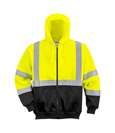 Hi-Vis 2-Tone Zipped Hoodie