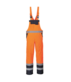Contrast Bib &amp; Brace Lined