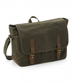 Quadra Heritage Waxed Canvas Messenger