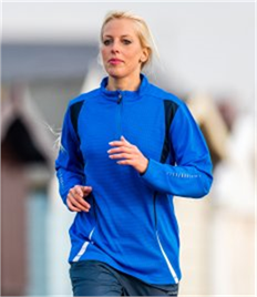 Spiro Unisex Zip Neck Trial Training Top