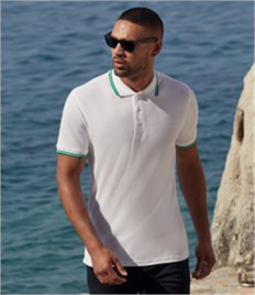 Fruit of the Loom Premium Tipped Cotton Piqué Polo Shirt