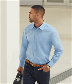 Fruit of the Loom Long Sleeve Poplin Shirt